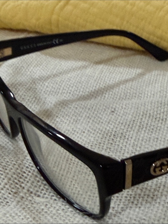 Gucci Black Glasses Frames with Gold Double-G Accent GG 3133 807 135 made Italy main image 15